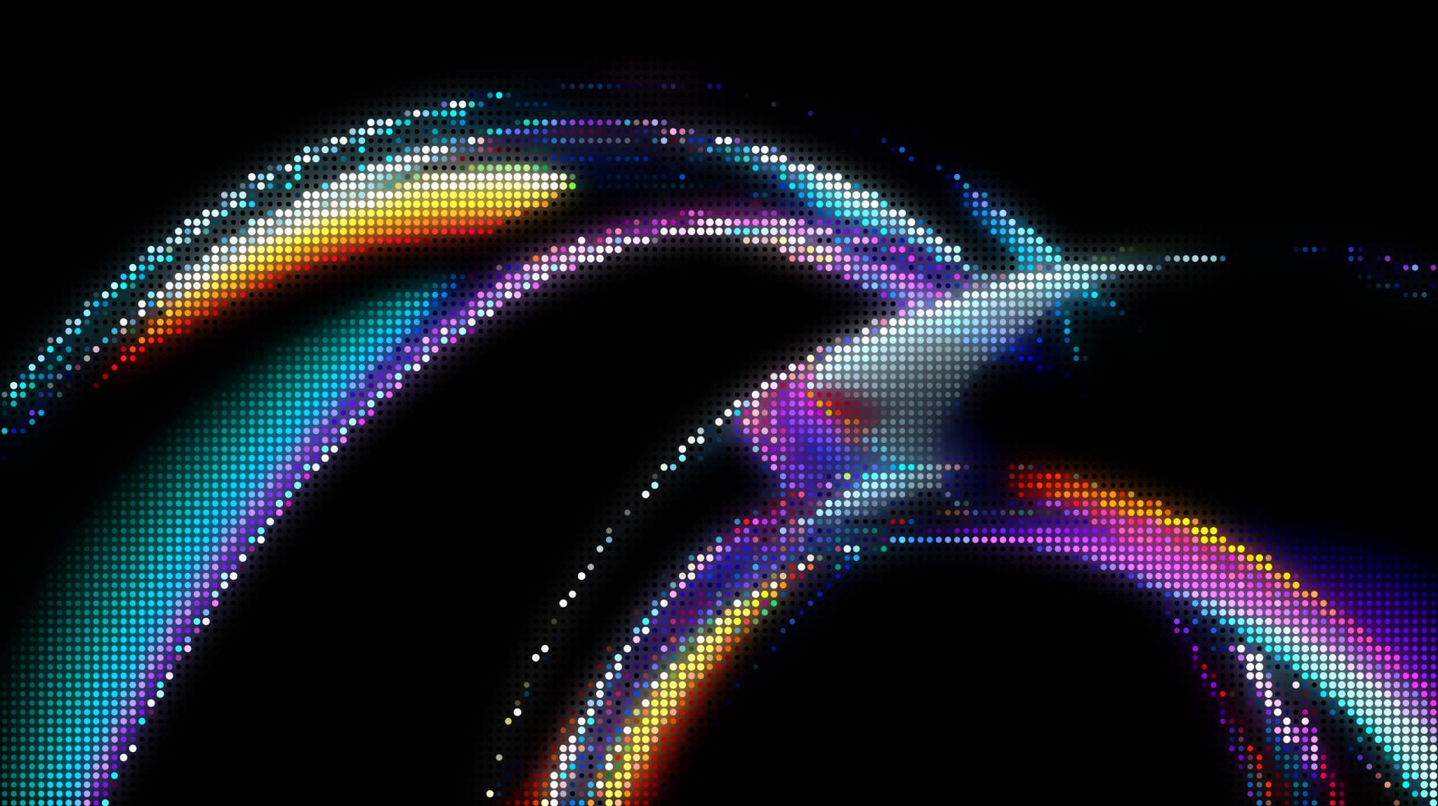 ASCII effect on planet scene